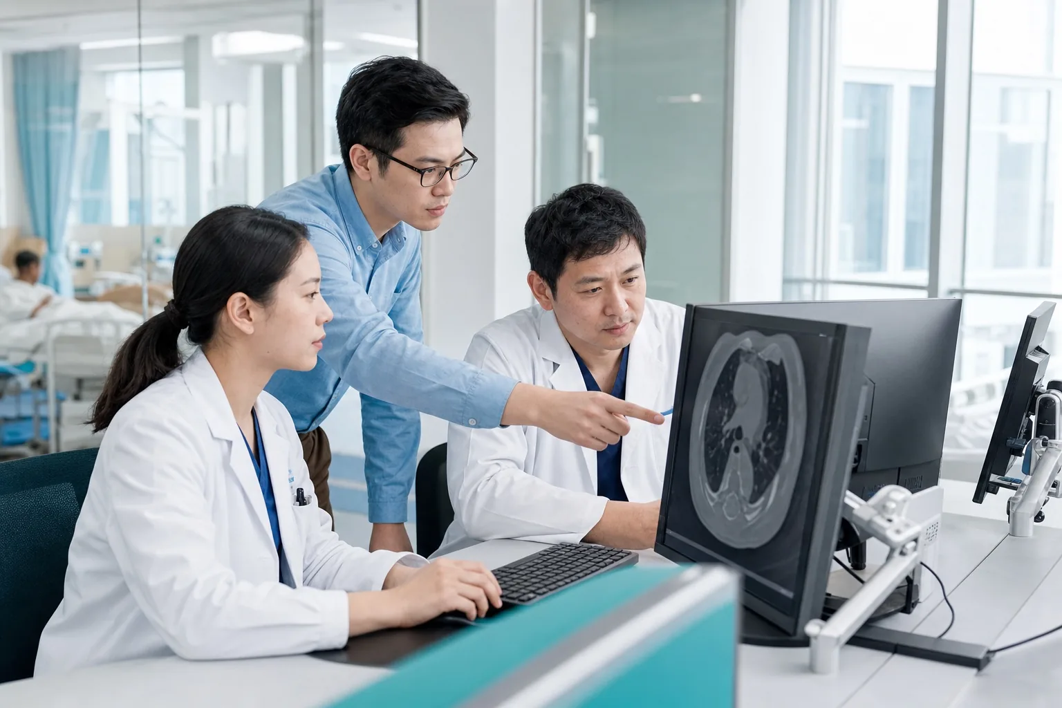 医疗与技术团队共同研究临床影像